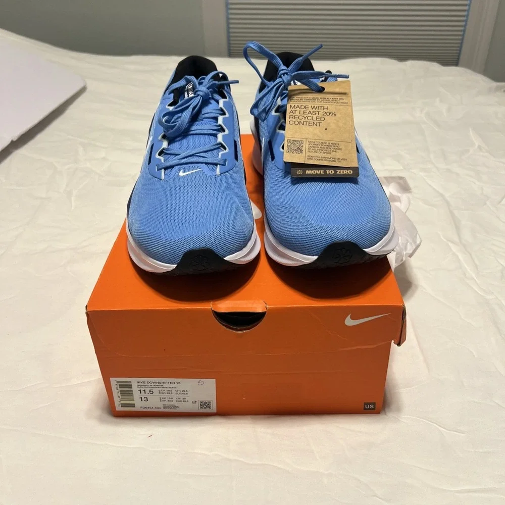 Nike Downshifter 13 Blue/white Sneakers FD6454-404 Mens Size11.5 New In Box